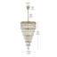 Lustre rectangulaire 32 pouces Iva -497828092