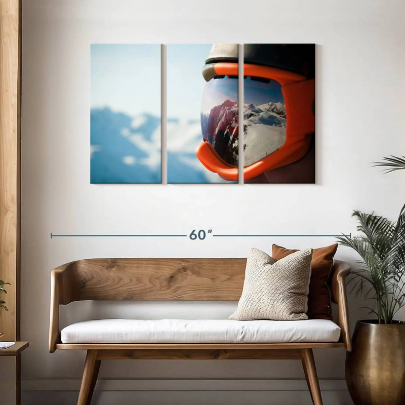 Sireci Ski Mask Mountain Reflection, 28" H x 45" W