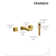 FARNE Waterfall Bathroom Sink Faucet with Pop-Up Drain,  2-Handle Wall-Mount Faucet 2.0 GPM