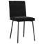  2 chaises de salle à manger en velours noir