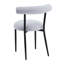 Assise de salle à manger grise en tissu gris avec 2 chaises, structure en métal, structure stable, conception moderne