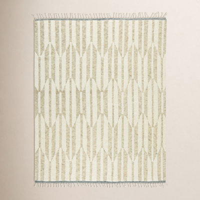 Wesler Handmade Wool Beige/Ivory Rug