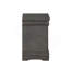 Table de chevet 2 tiroirs gris foncé