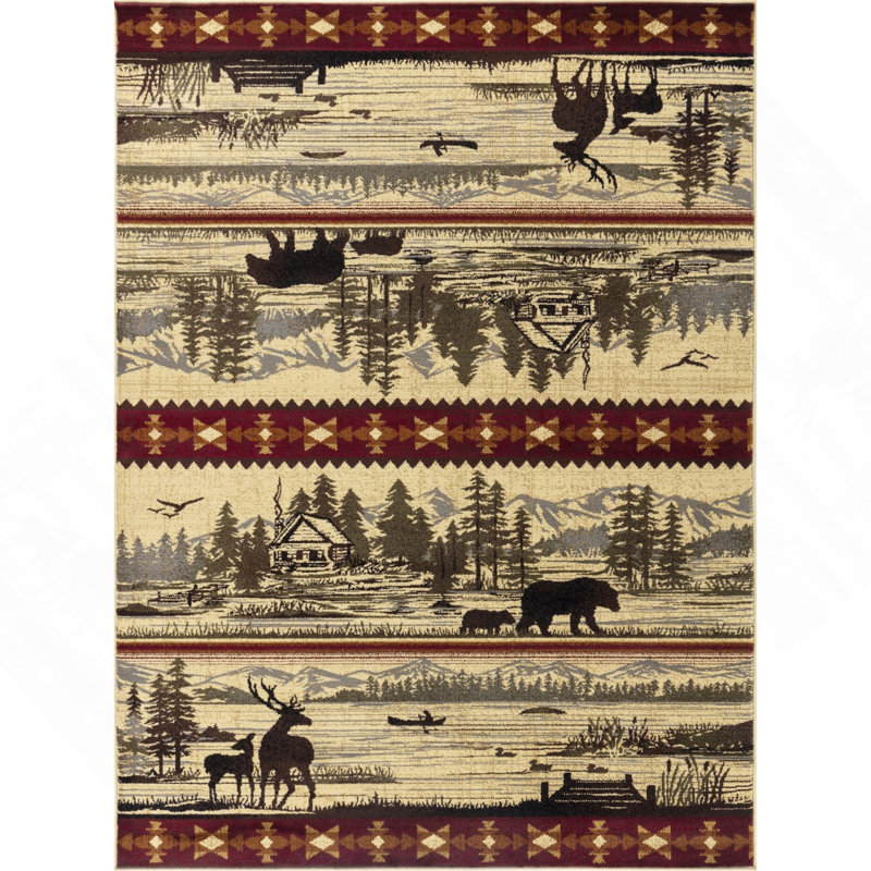 Lodge Area Rug, Rectangle 2' x 3'