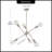 Hairston 6 - Light Dimmable Sputnik Sphere Chandelier