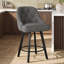 Swivel Upholstered Counter Stool with Solid Wood Frame-1584440448-1584440451