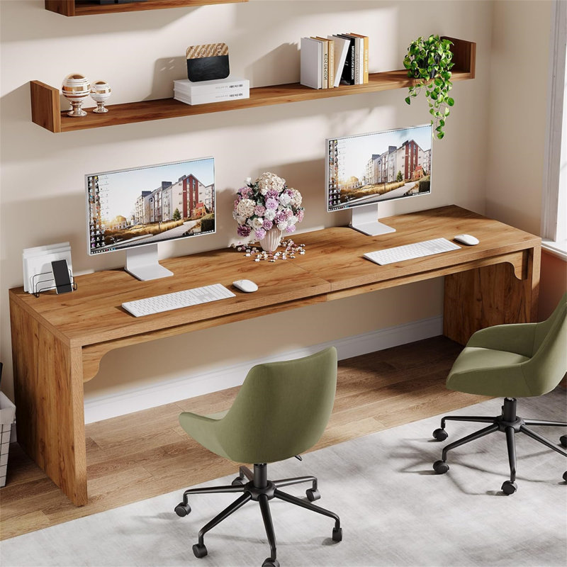 Bureau d'ordinateur très long 78,7 "pour 2 personnes (sans la chaise)