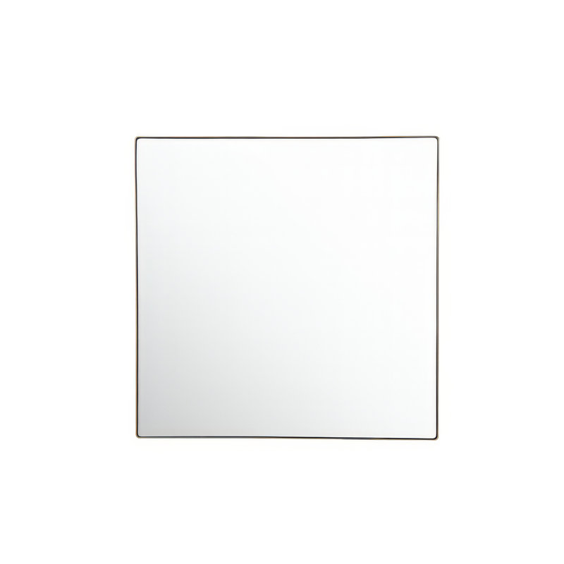 Kye 24x30 Rectangular Rounded Wall Mirror, Bronze, 40" x 40"