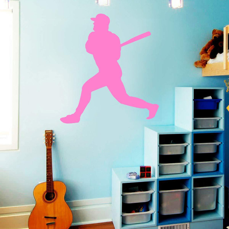 Décalcomanie murale Charity, H 18 po x l 16,5 po, Rose