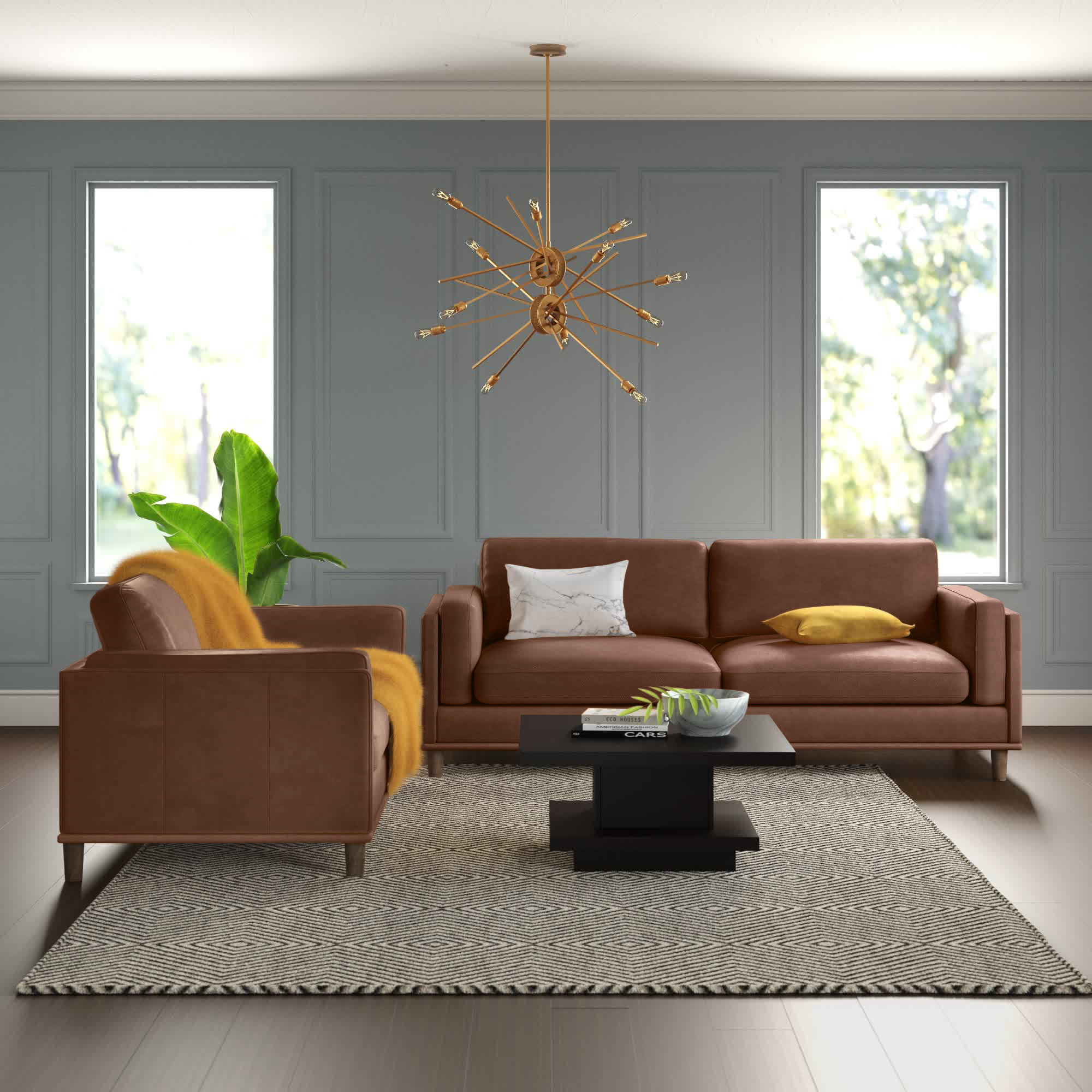 Steelside™ Abert 2 Piece Living Room Set & Reviews Wayfair