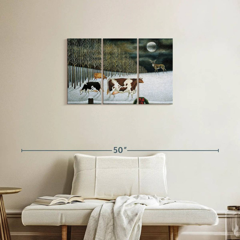 Clair de lune d'hiver Alvord, H 20 po x l 33 po