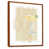 Toile avec cadre flottant brun