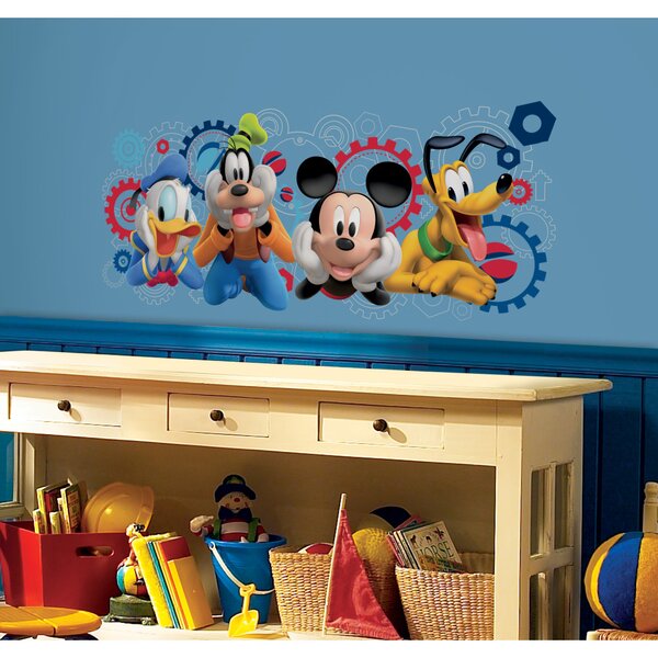 Mickey Mouse Wall Clock - Disney Room Decor Bundle for Kids, Adults with 10 Mickey and Friends Wall Clock Plus Bookmark and More | Mickey Mouse
