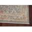 Gris laine oriental/brun clair/rouge Tapis décoratif