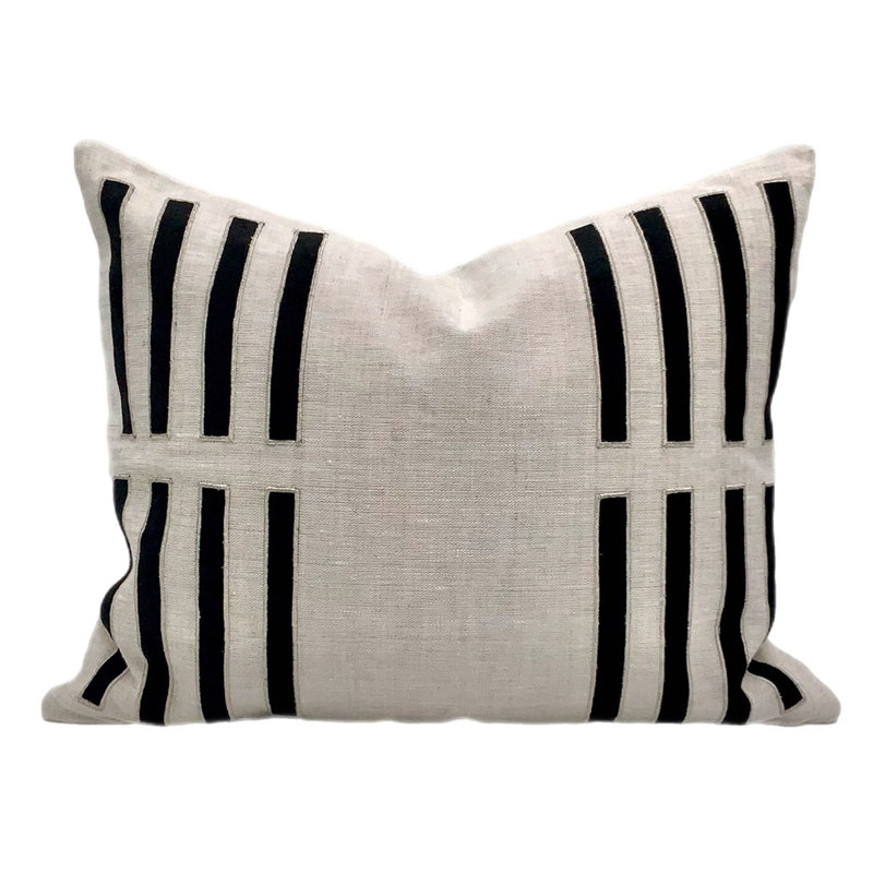 Porto Lumbar Pillow Cover & Insert, Rust
