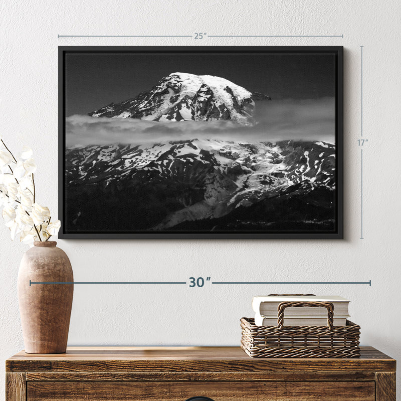 " Mount Rainier Nightfall ", 25" H x 17" W