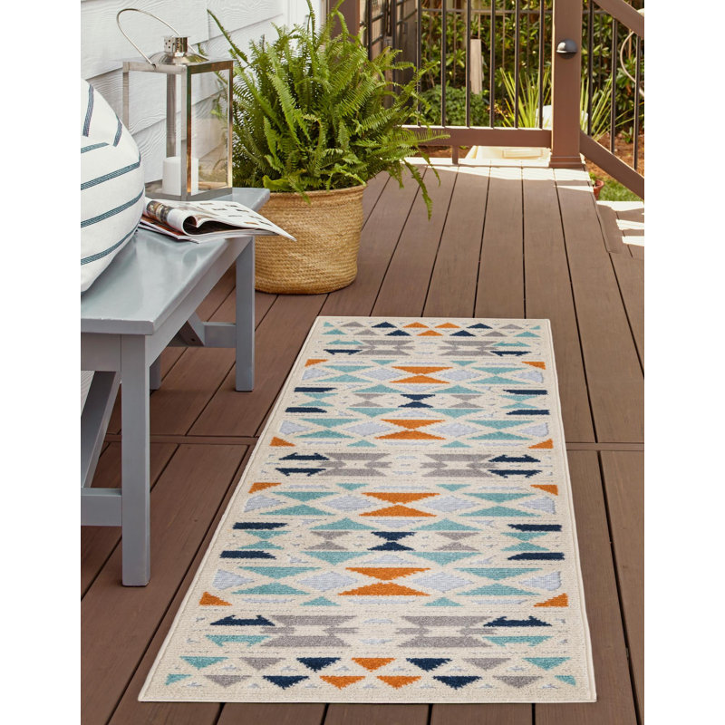Aceves Kids Indoor/Outdoor Area Rug, Runner 2' x 10'