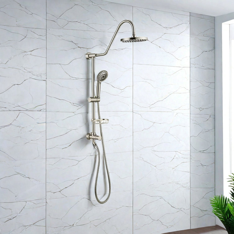 Complete Shower System with Slide Bar