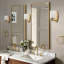 1-E26 Applique murale 4,33 pouces avec abat-jour en verre-506779976
