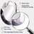 Purple Black Multifaceted Whirls - Abstract Oval Decorative Mirror On Metal-218319661
