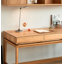 Bureau contemporain: bois massif et rangement efficace-109912167