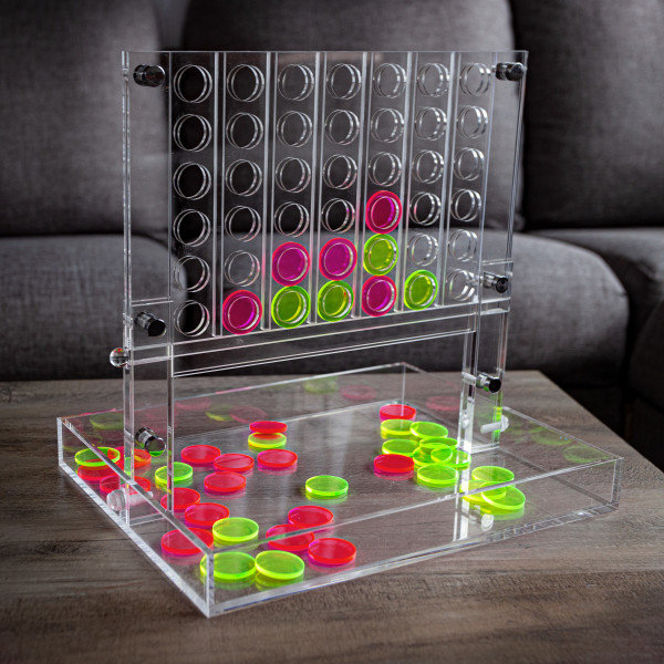 Trademark Games 4 Player Acrylic Four In A Row Set & Reviews | Wayfair