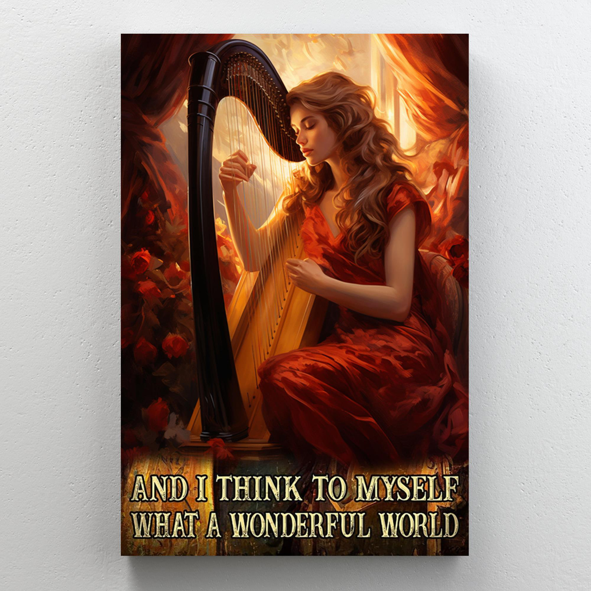 Trinx Harps What A Wonderful World 2 Wayfair