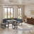 L-shaped Modern 5-person Breakfast Nook Table Set
