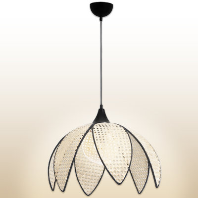 Adjustable Height Lotus Bloom Single Pendant