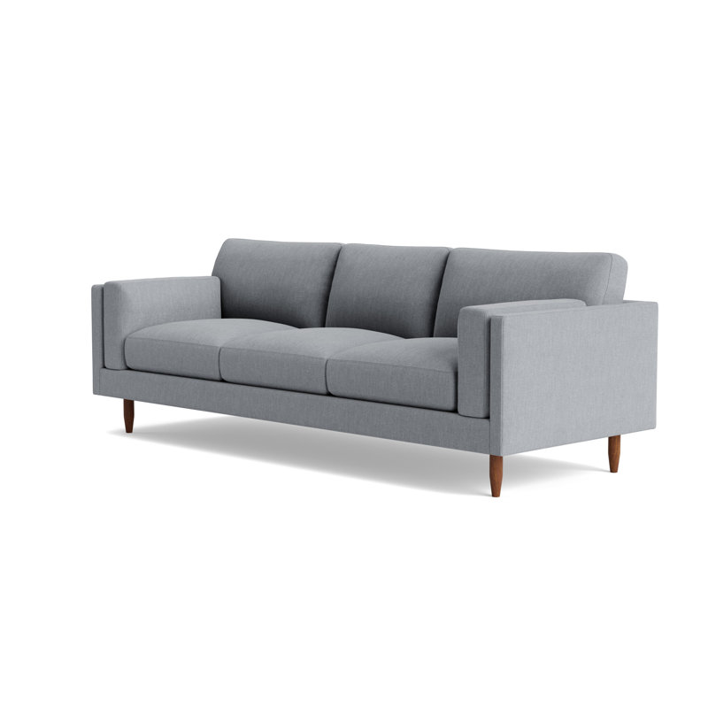 Skinny Fat Sofa (95"), Performance Weave - Zinc