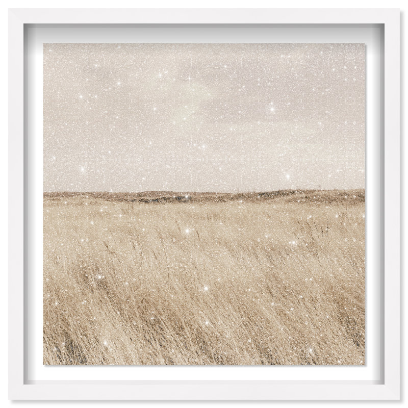 Golden Nature Print by Oliver Gal, 25.5" H x 25.5" W, White Shadowbox