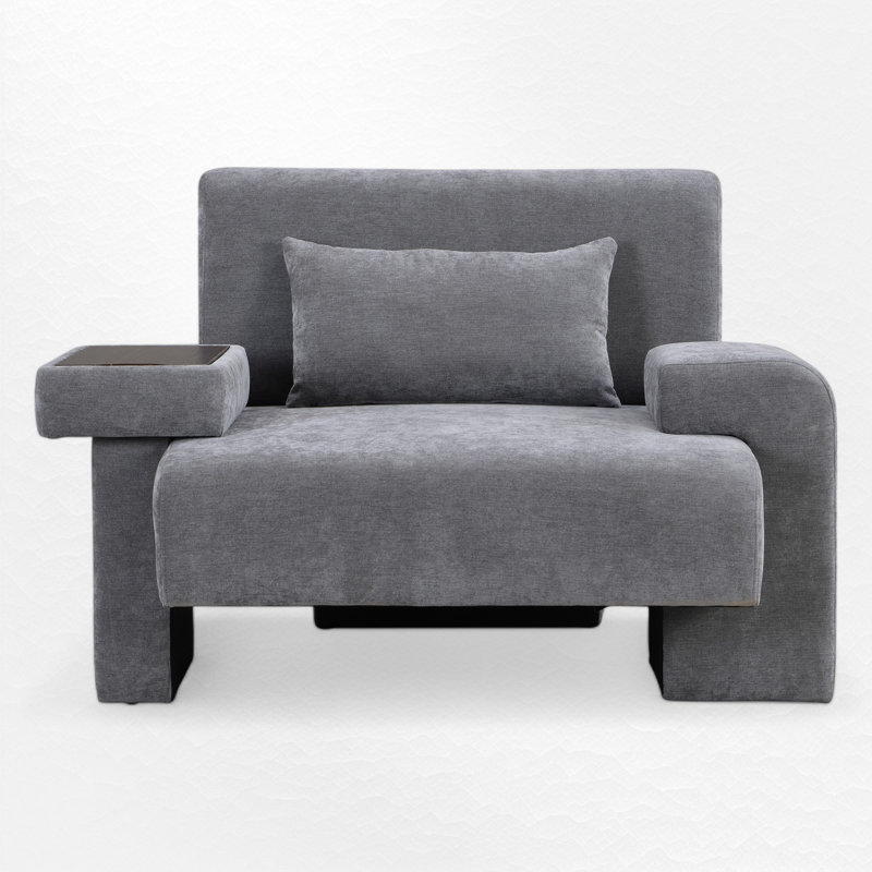 Oversized Armchair, Gray
