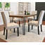 Ensemble de table de salle à manger six pièces pour les réunions de famille, idéal pour les espaces compacts avec un design moderne et des sièges confortables