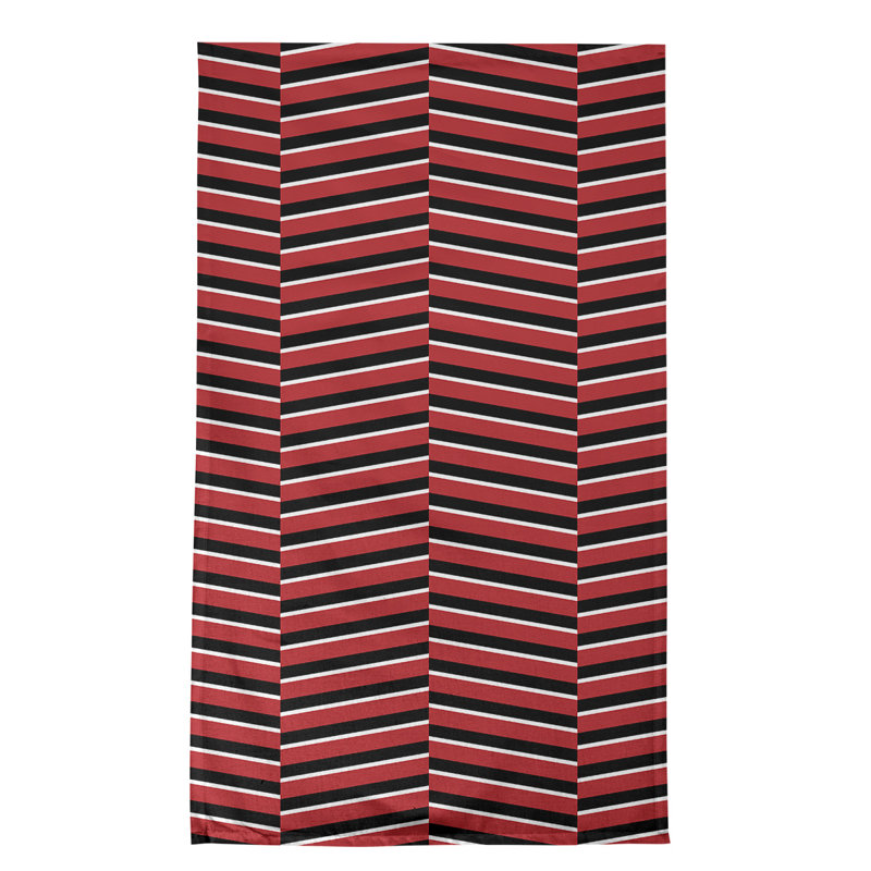 Jaya Tea Towel Kitchen Towel, Red/Black, Cotton Twill