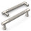 Paquet de 10 poignées en nickel satiné brossé pour poignées de 5 po (128 mm) avec poignées d'armoire de cuisine pour salle de bain