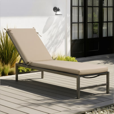 Outdoor 72''L Chaise Lounge Chair Seat / Back Cushion