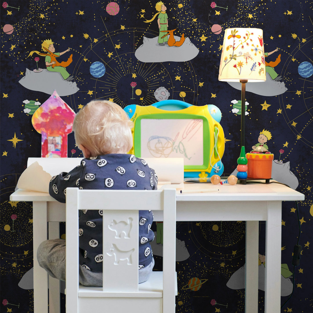 The Little Prince Wallpaper, Deep Blue Galaxy Nursery
