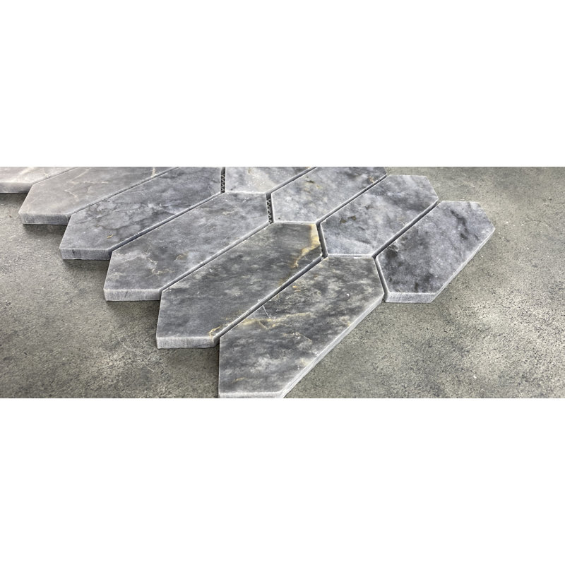 2" x 6" Marble Honeycomb Mosaic Sheet Wall & Floor Tile
