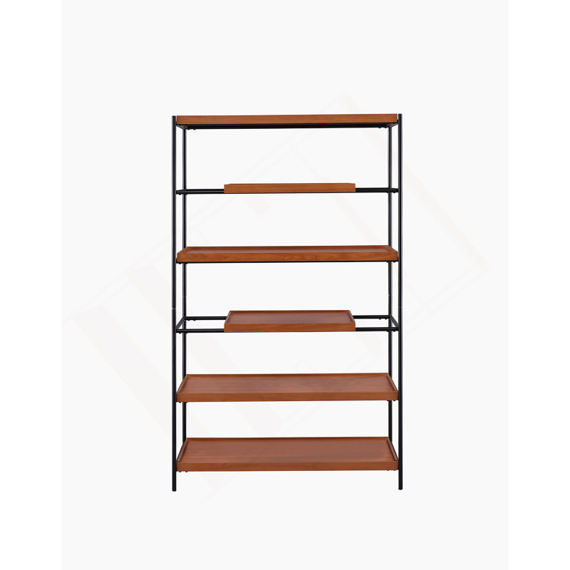Rectangular Metal Frame Bookshelf