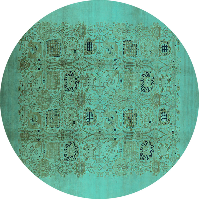 Oriental Indoor Rug, Round 7'