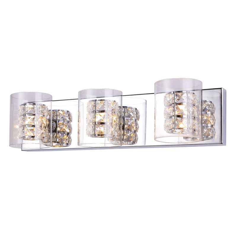Tiberii Modern 3 Light Crystal Vanity Light