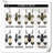 Crosse Amber Glass Mini Retro Antique Gothic Wall Lamp