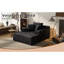 Corduroy Upholstered Recliner with Handle Operation and Deep Seat for Living Room or Bedroom Comfort