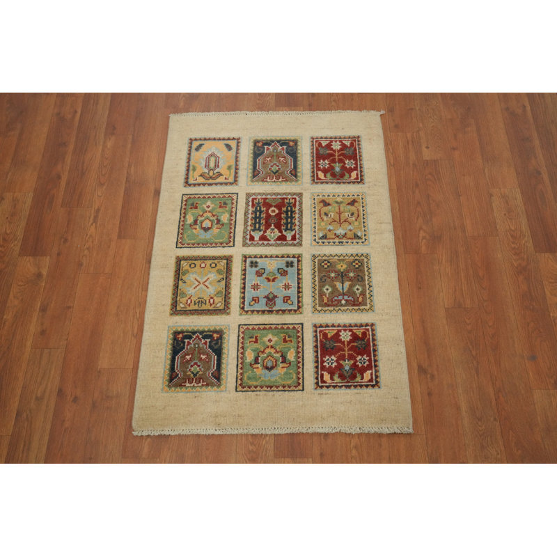 Charming Patchwork Kazak Foyer Rug 2x3