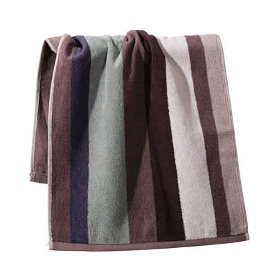 Serviette de toilette douce à séchage rapide avec absorbant doux, serviette de toilette non pelucheuse et débarbouillette faciale pour usage domestique quotidien, brun 13,8 x 29,9 po