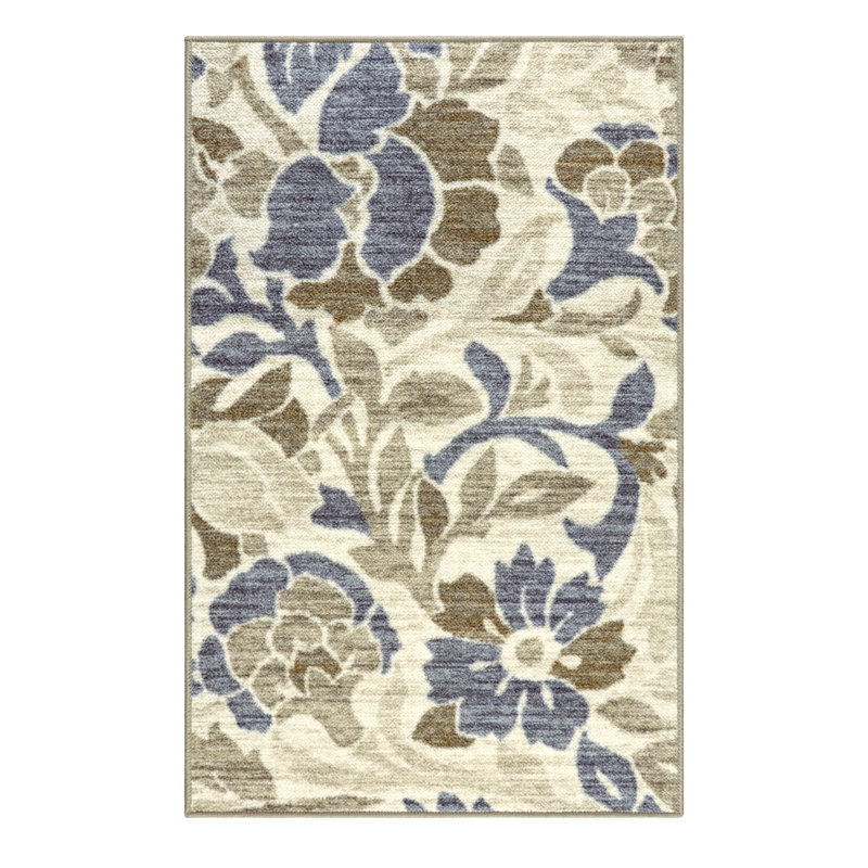 Tapis intérieur antidérapant en nylon Roddney, Rectangulaire 2 pi x 3 pi