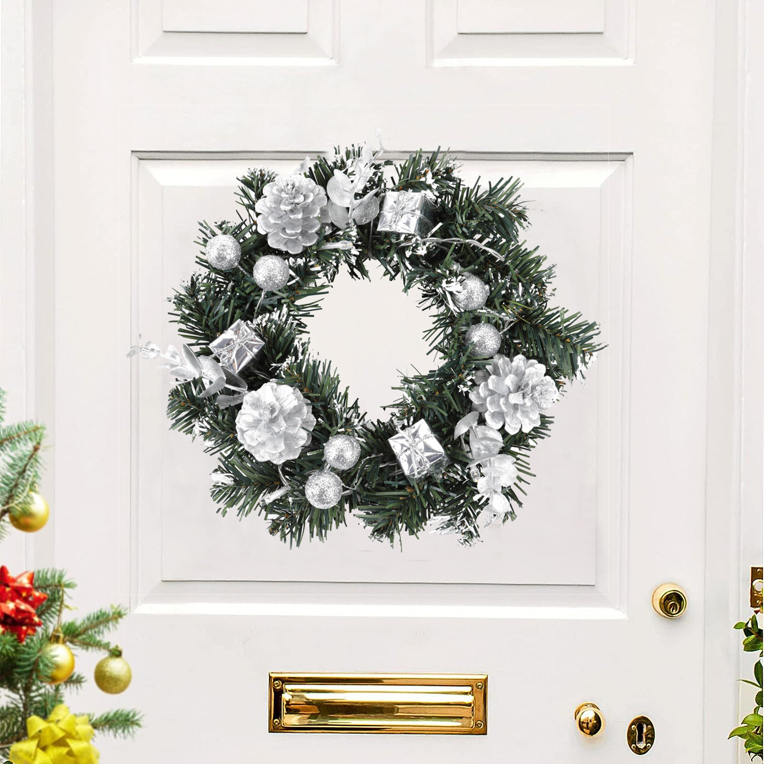 The Holiday Aisle® Faux Lighted 9.8'' Wreath Wayfair
