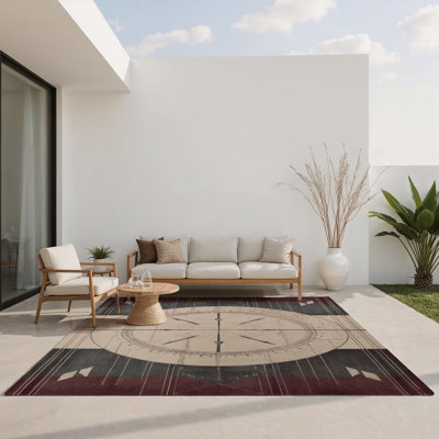Tapis intérieur et extérieur en toile Courtly