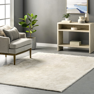 Solid Colour Shag Area Rug