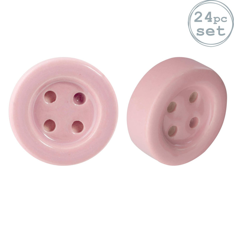 Nicola Spring - Ceramic Cabinet Knobs, Pink